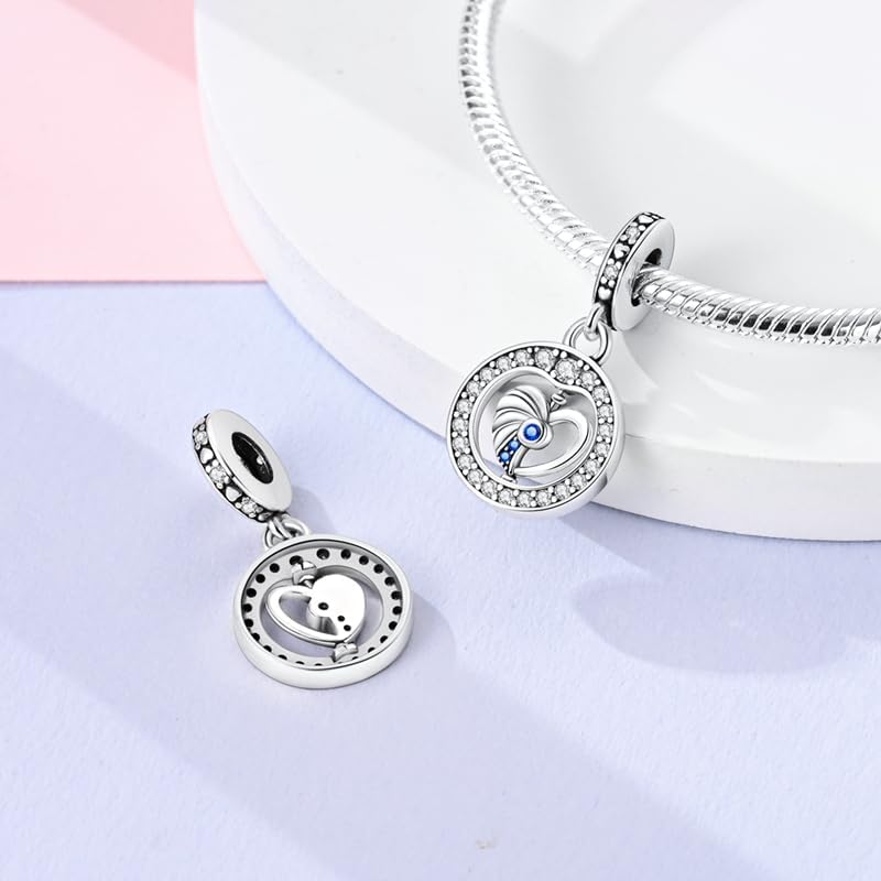 Hapour Store 925 Sterling Silver Charms for Bracelets Necklace European Jewelry Pendant Beads Charm for Women Mom - Image 2